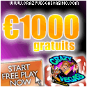 Gagnants jouent chez Crazy Vegas Casino